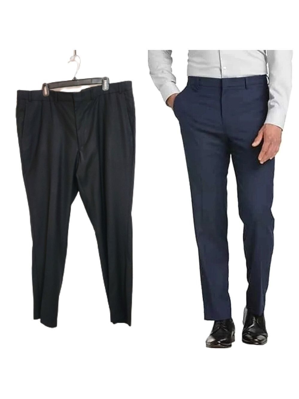 Kenneth Cole Navy Blue Dress Pants 46R W40